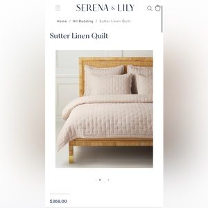 Serena & Lily Sutter Linen Quilt